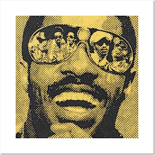 Stevie Wonder Halftone Posters and Art